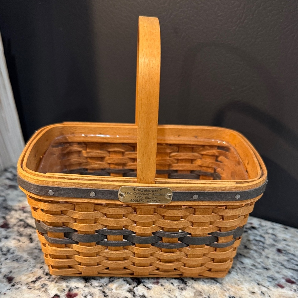 Handcrafted Woven Basket with Handle